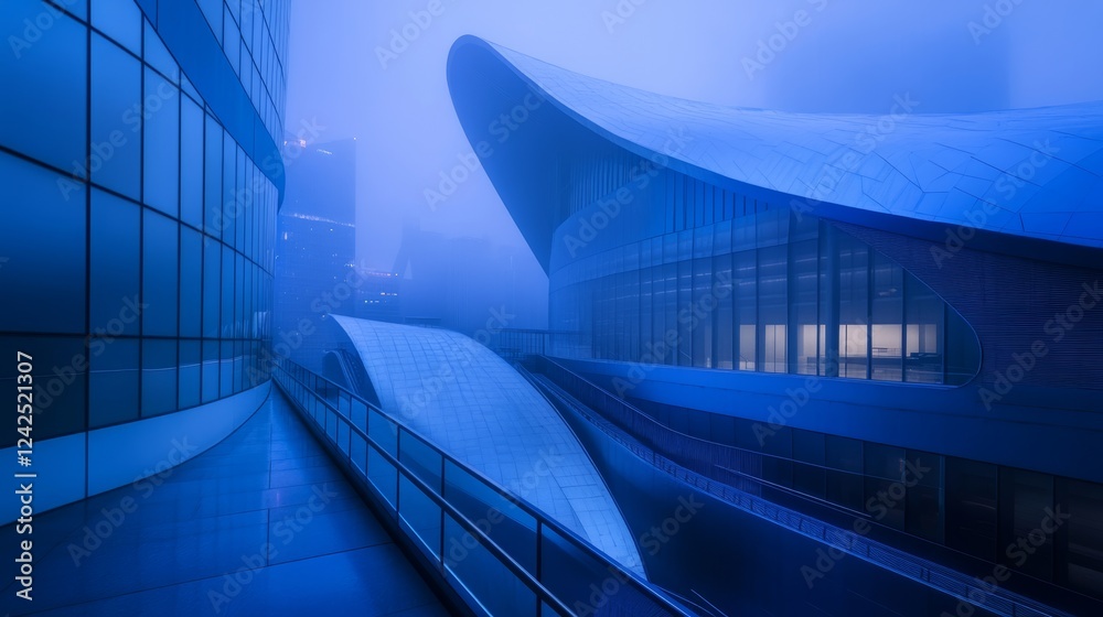Fototapeta premium Modern Architecture Meets Twilight