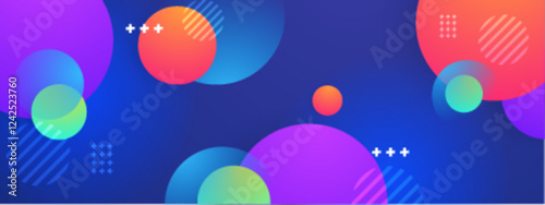 colorful vibrant gradient geometric background perfect for presentations, social media designs, or modern website banners.