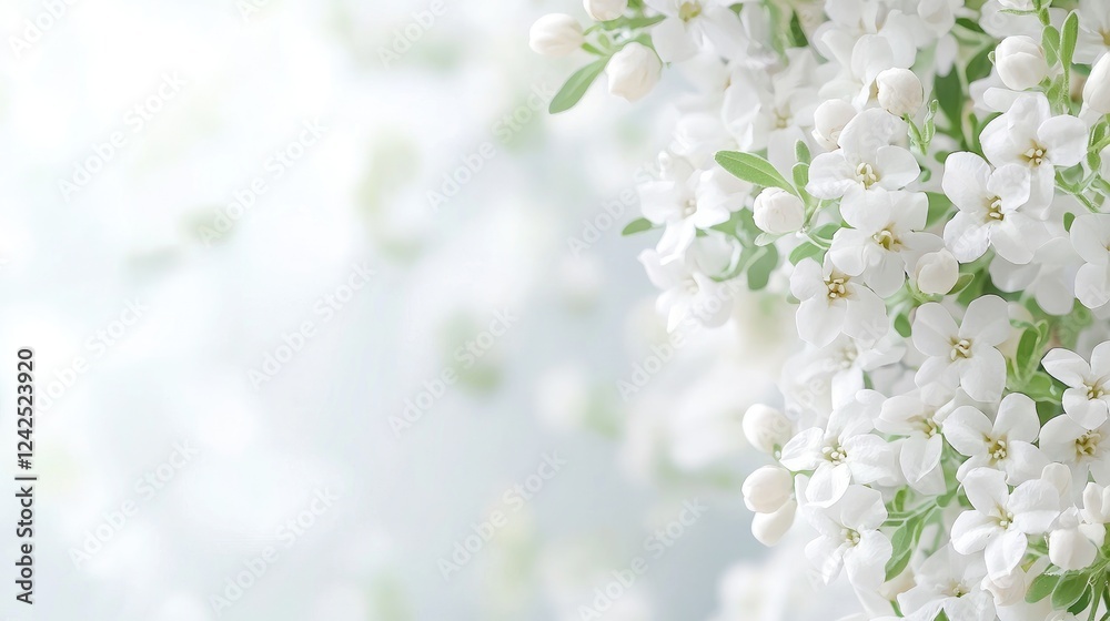 White Spring Blossoms, Garden, Soft Focus, Springtime, Website Banner