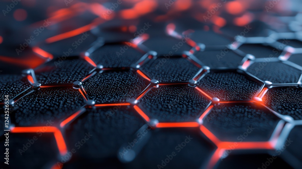 Fototapeta premium High-tech graphene battery manufacturing process visualized in a modern production facility