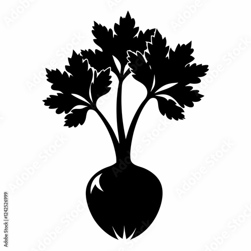 Abstract Celeriac Graphic for Vector Artwork