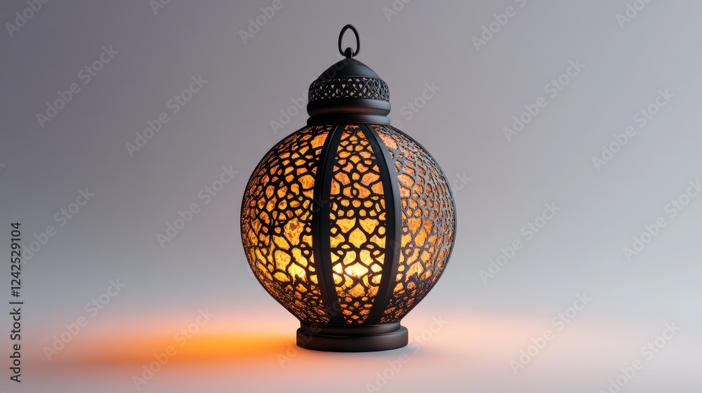 Fototapeta premium black ramadhan lantern. ramadhan lantern
