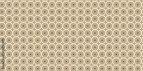 decorative seamless pattern brown and vanila color.