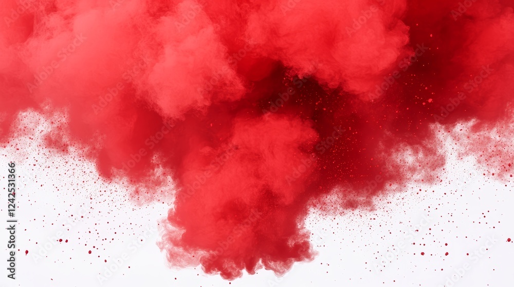 Red Powder Explosion Abstract Background Image Red Powder Explosion Abstract Background Image