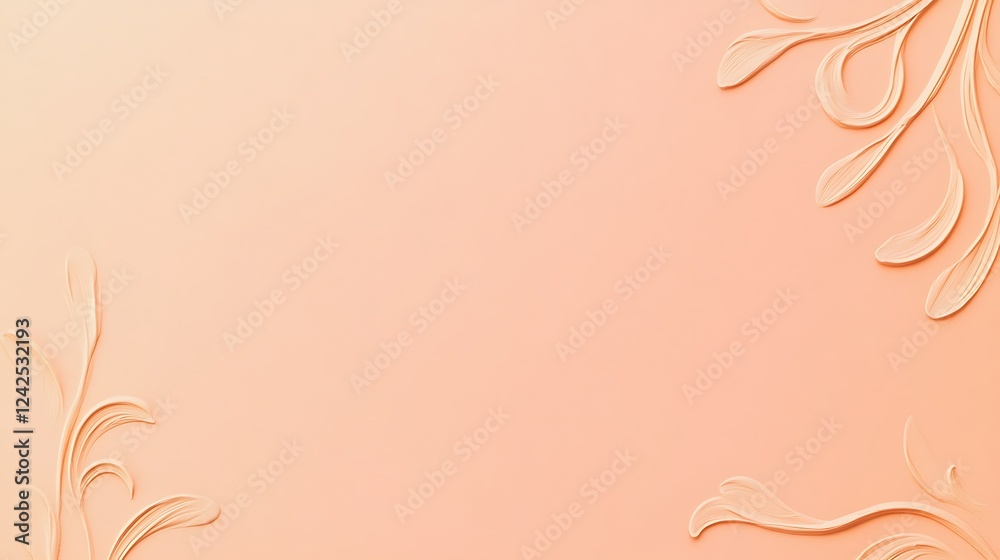 Peach background, floral design, copy space (1) Peach background, floral design, copy space (1)
