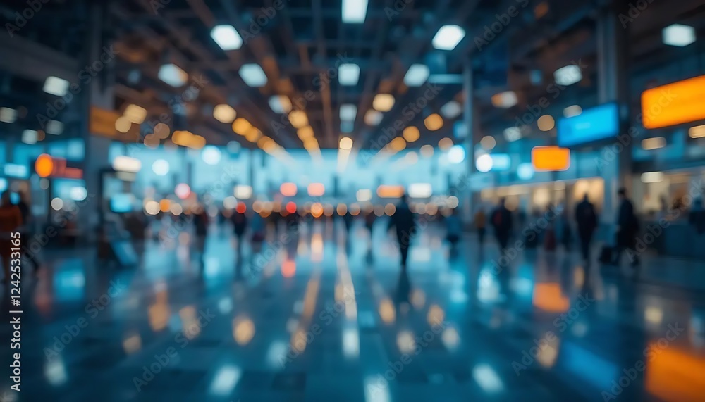 Blurry airport background Blurry airport background