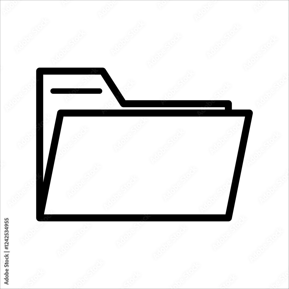 Folder Icon in trendy flat style isolated on grey background, for your web site design, app, logo, UI. Vector illustration, EPS10. Folder Icon in trendy flat style isolated on grey background, for your web site design, app, logo, UI. Vector illustration, EPS10.