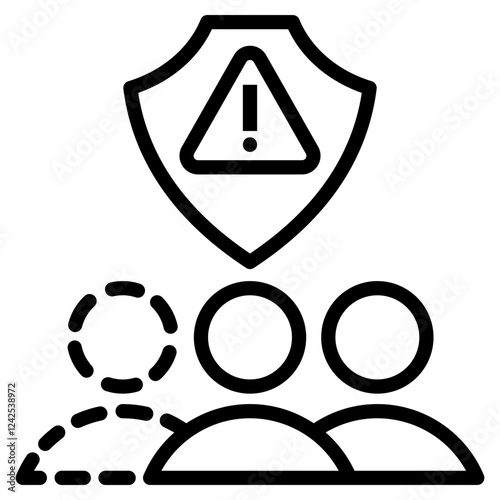 Schilderij op canvas Churn Prevention  Icon