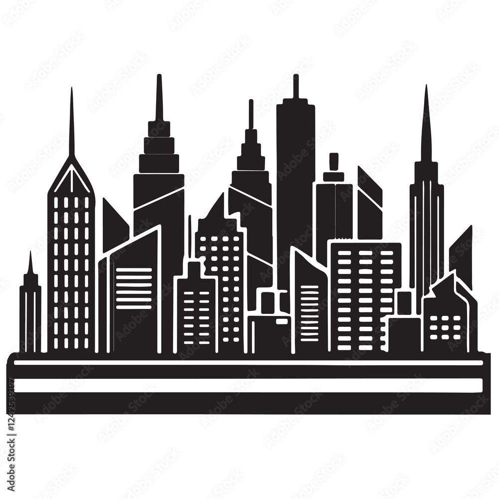 Obraz premium City Vector Art, Icons, and Graphics