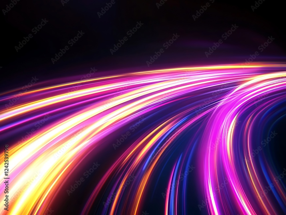 Abstract Glowing Light Trails with Vibrant Colors Creating a Futuristic Energy Wave Effect in a Dynamic Digital Motion Background for Modern and Tech Themes Abstract Glowing Light Trails with Vibrant Colors Creating a Futuristic Energy Wave Effect in a Dynamic Digital Motion Background for Modern and Tech Themes