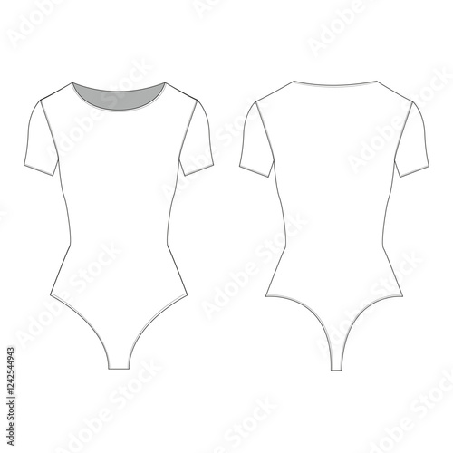 woman swim suits body suits mockup template clothing vector design