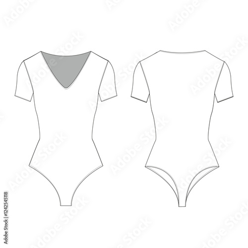 woman swim suits body suits mockup template clothing vector design