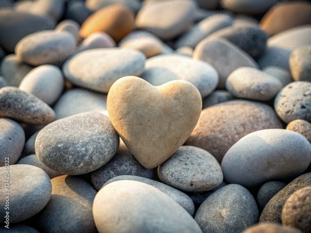 Nature's heart-shaped stone whispers love; a romantic rule-of-thirds composition, spiritual and emotional. Nature's heart-shaped stone whispers love; a romantic rule-of-thirds composition, spiritual and emotional.