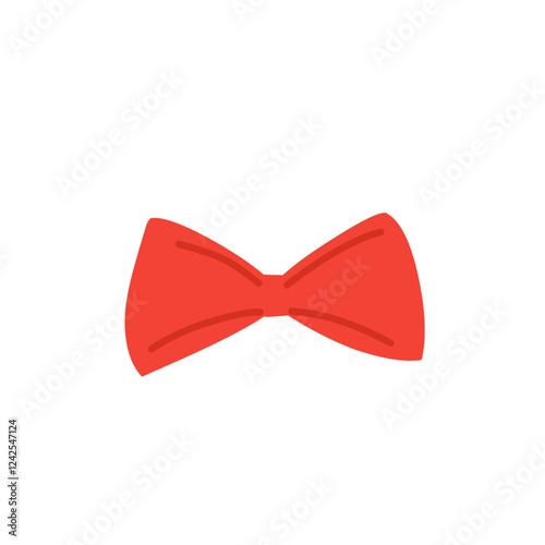 red bow tie illustration