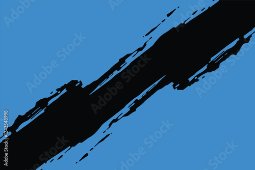 lightblue acrylic paintdrip tar with a blue background