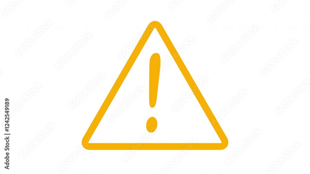 Caution Alert Sign Animation 4K UHD Caution Alert Sign Animation 4K UHD