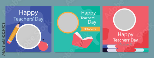 School admission social media post banner design. back to school social media post banner design set. Back to school admission promotion banner. school admission template for social media ad.