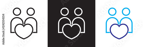 Counseling icon . Containing design counseling, therapy, psychology, consultation, patient, advice. etc.  isolated on white and black background. vector illustration. EPS 10