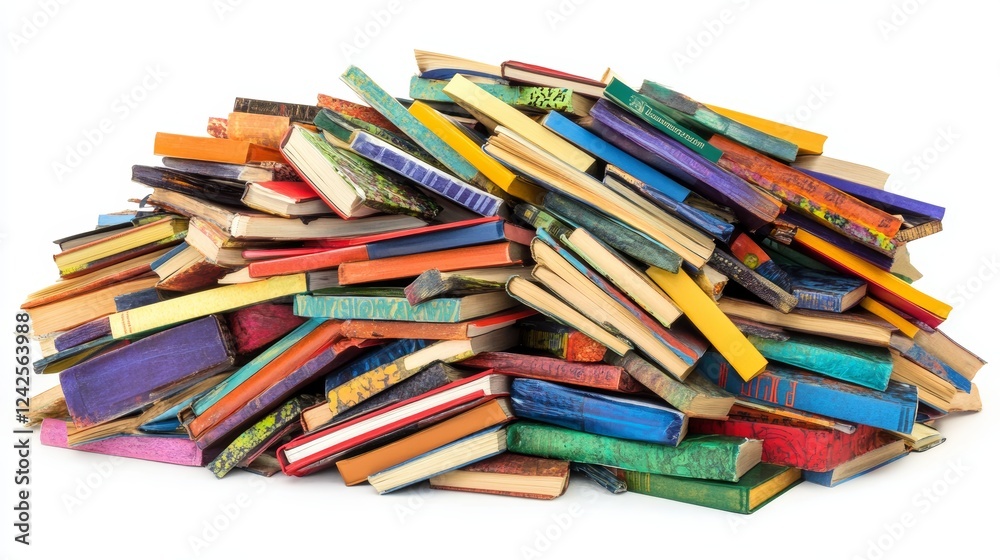 Pile of books isolated on background Pile of books isolated on background