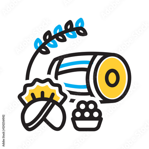 Vector multi color icon for Baisakhi