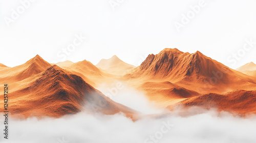 High-speed photography of a desert dust explosion, with a brown color tone and ground perspective a brown splash painting on black background, brown powder dust paint ,brown explosion