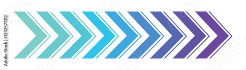 Dynamic moving arrow symbol. Arrow dynamic symbol. Speed, fast arrows symbols set elements.
