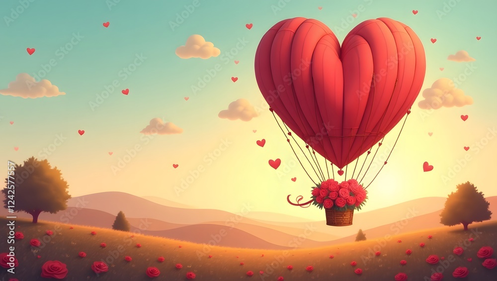 Fototapeta premium hot air balloon in the sky