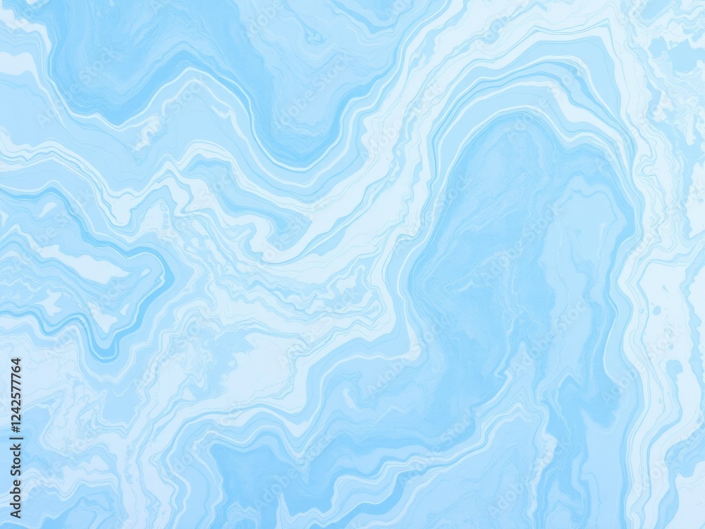 White and light blue marbled pattern on a blue background, decorative accent, marble design, blue background texture White and light blue marbled pattern on a blue background, decorative accent, marble design, blue background texture