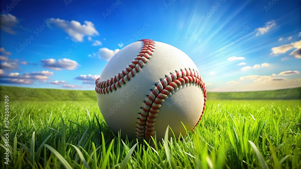 Baseball Player Action Shot: Majestic Swing, Rule of Thirds Composition Baseball Player Action Shot: Majestic Swing, Rule of Thirds Composition