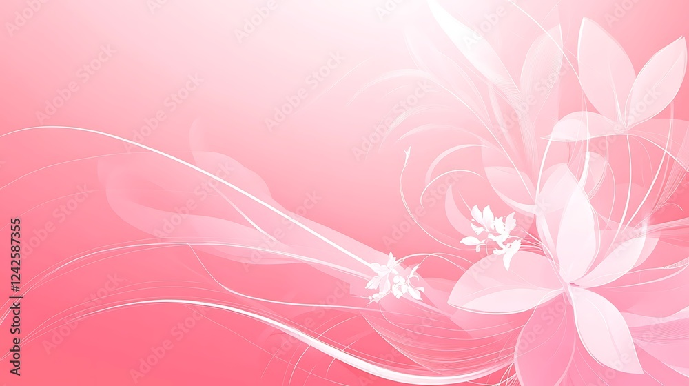 Pink floral abstract background design Pink floral abstract background design