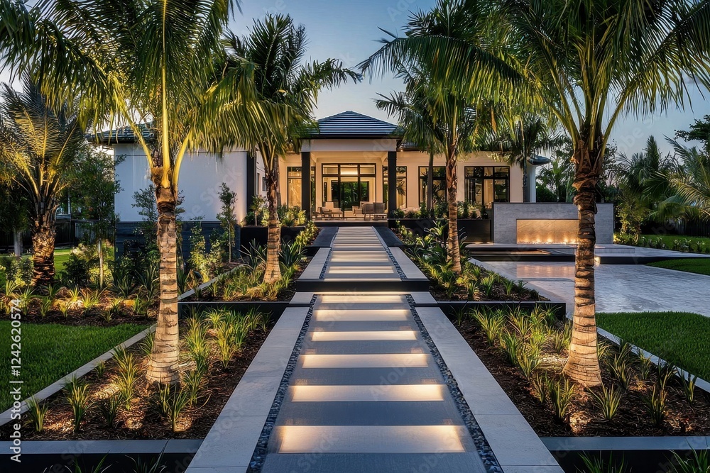 Fototapeta premium Ideal coastal getaway blending luxury and nature
