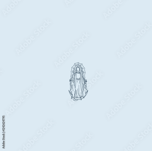 THESE HIGH QUALITY MOTHER MARIA VECTOR FOR USING VARIOUS TYPES OF DESIGN WORKS LIKE T-SHIRT, LOGO, TATTOO AND HOME WALL DESIGN