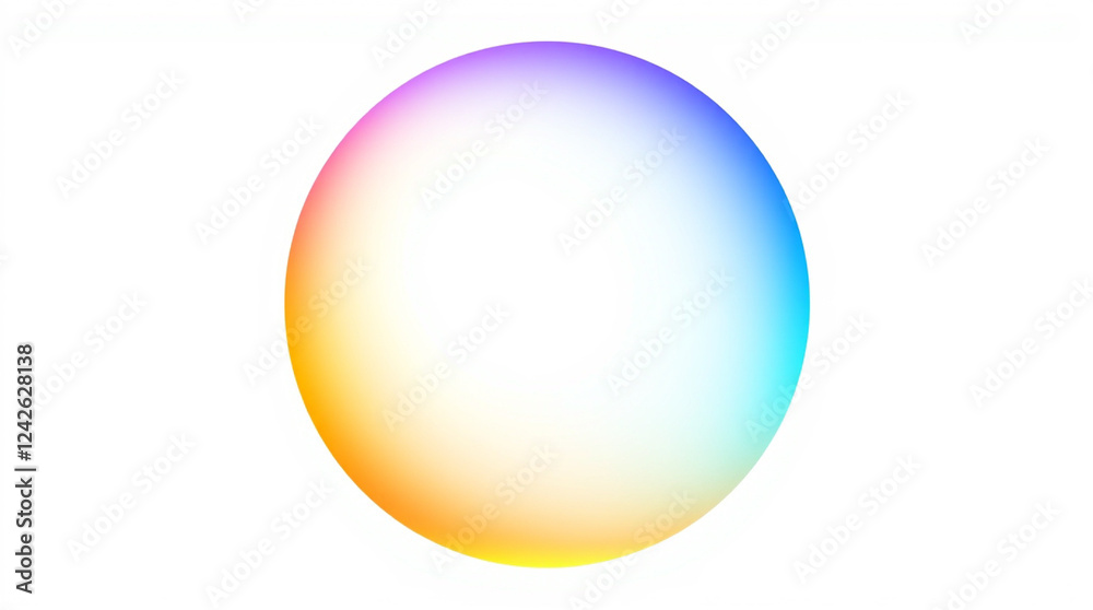High-resolution stock photo of a dynamic circle with a subtle gradient, isolated on a plain background. Commercial, professional quality, electric vivid colors, sharp focus High-resolution stock photo of a dynamic circle with a subtle gradient, isolated on a plain background. Commercial, professional quality, electric vivid colors, sharp focus
