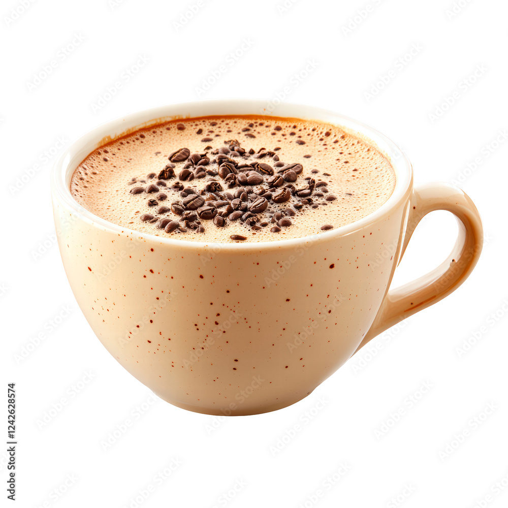 Obraz premium Cup of coffee isolated on transparent background