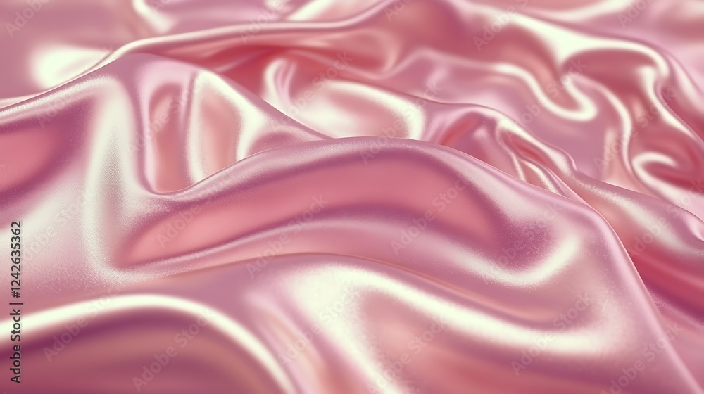 Fototapeta premium Pink silk fabric texture background