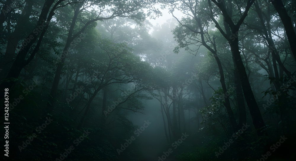 Fototapeta premium The Silent Enclave Generative AI