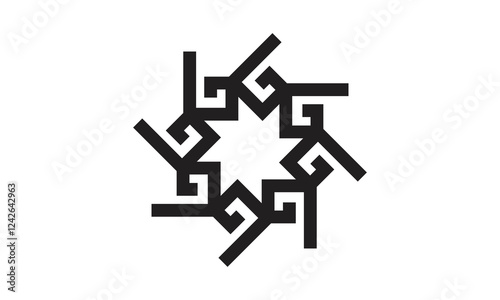 Logo designs created with abstract lines