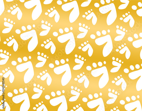 foot motif  pattern vector design