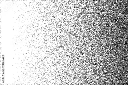 Grain texture with a smooth gradient and subtle noise. The background features dot elements in a vector pattern, creating an abstract effect with a vintage stippled look.