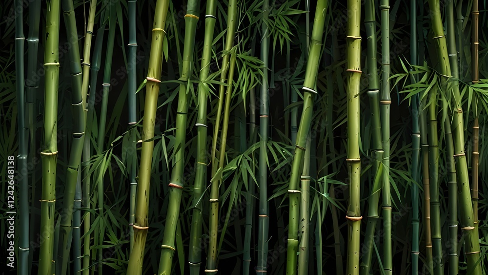 Bamboo leaf background Generative AI Bamboo leaf background Generative AI