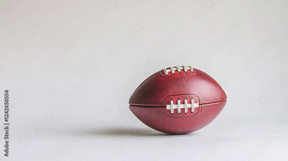 An American football isolated on a white background. An American football isolated on a white background.