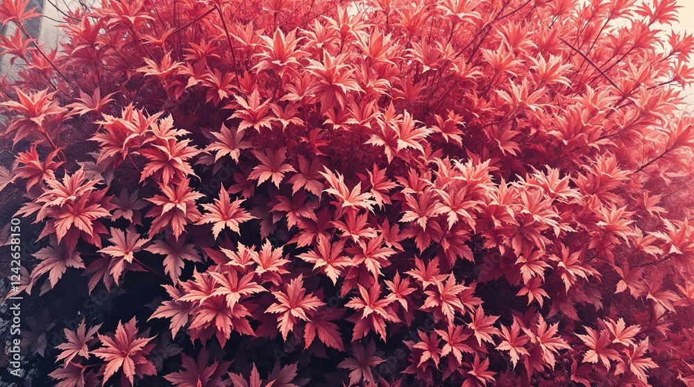 Classic oil painting: Surreal infrared tones, fractal foliage, rich textures, visible brushstrokes, otherworldly appearance. Infrared spectrum emphasized. Classic oil painting: Surreal infrared tones, fractal foliage, rich textures, visible brushstrokes, otherworldly appearance. Infrared spectrum emphasized.