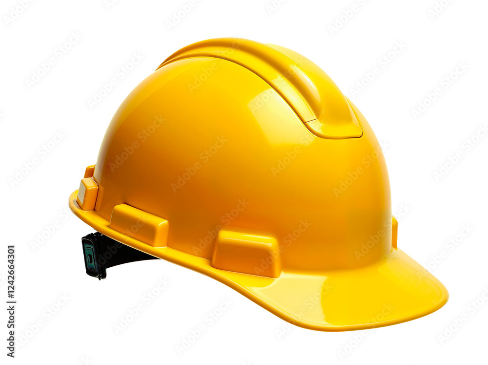 A high-quality image of a bright yellow hard hat, perfect for construction, safety, or industrial themes A high-quality image of a bright yellow hard hat, perfect for construction, safety, or industrial themes