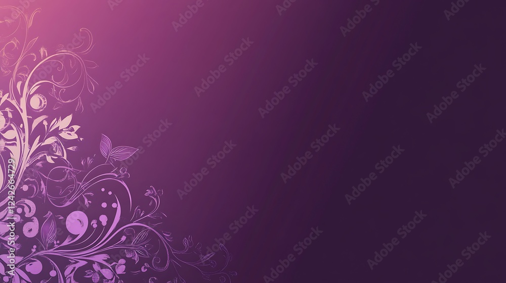 Purple floral design, background, invitation Purple floral design, background, invitation