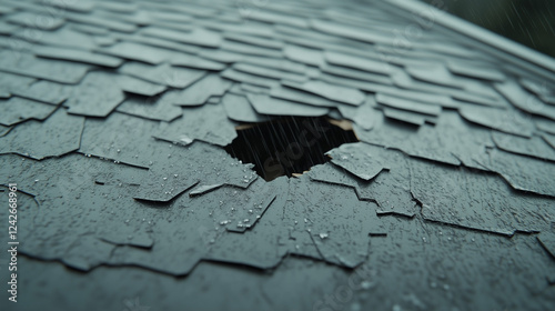 Damaged Roof Shingles: Clos...