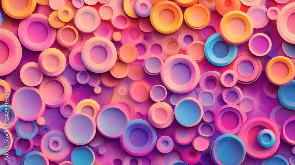 Abstract Colorful Circle Pattern Background. Abstract Colorful Circle Pattern Background.