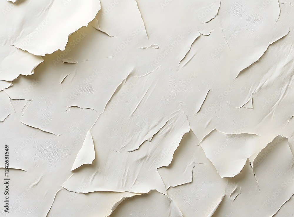 Obraz premium Abstract White Texture Peeling Paint Surface
