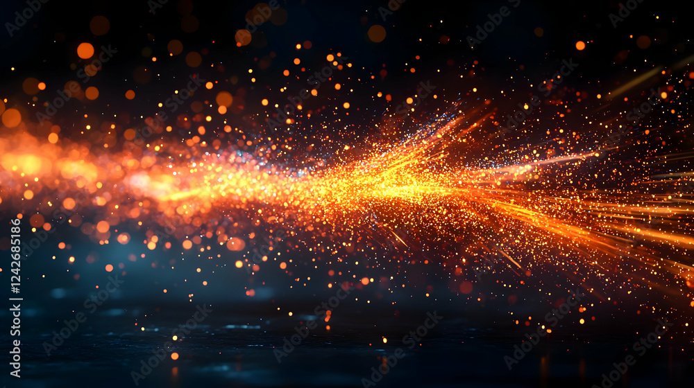 Glowing Sparks Burst & Scatter Dynamically Glowing Sparks Burst & Scatter Dynamically