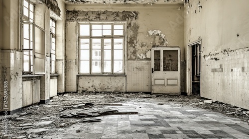 Abandoned Room: A Glimpse into Decay and Time's Passage photo