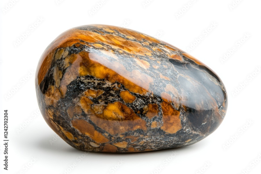 Stunning Polished Stone with Intricate Pattern Stunning Polished Stone with Intricate Pattern